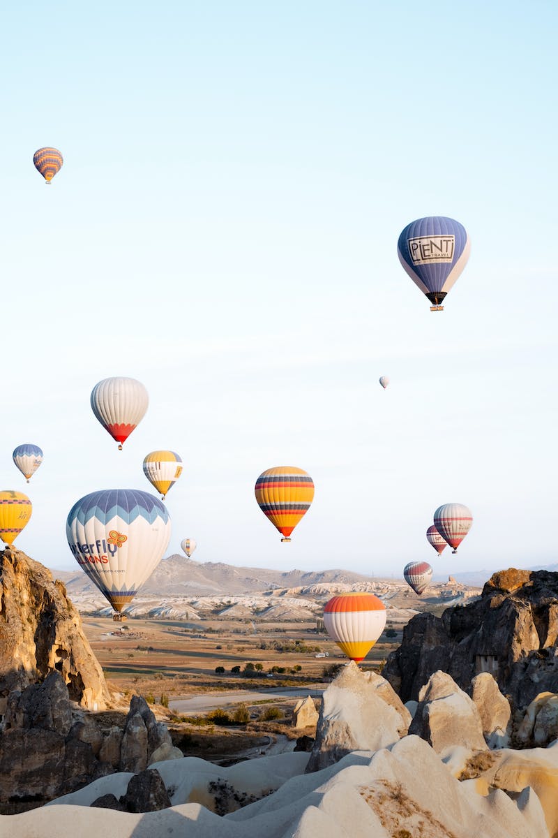 Free stock photo of balloons, cappadocia, göreme