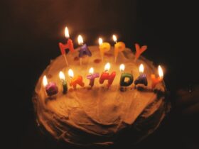 Happy Birthday cake candle