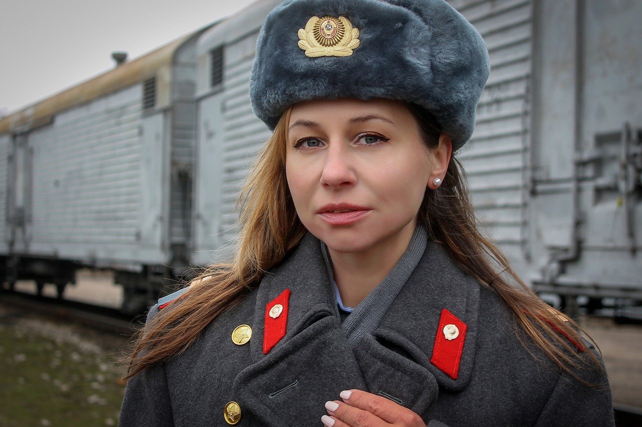 railway, transport, woman