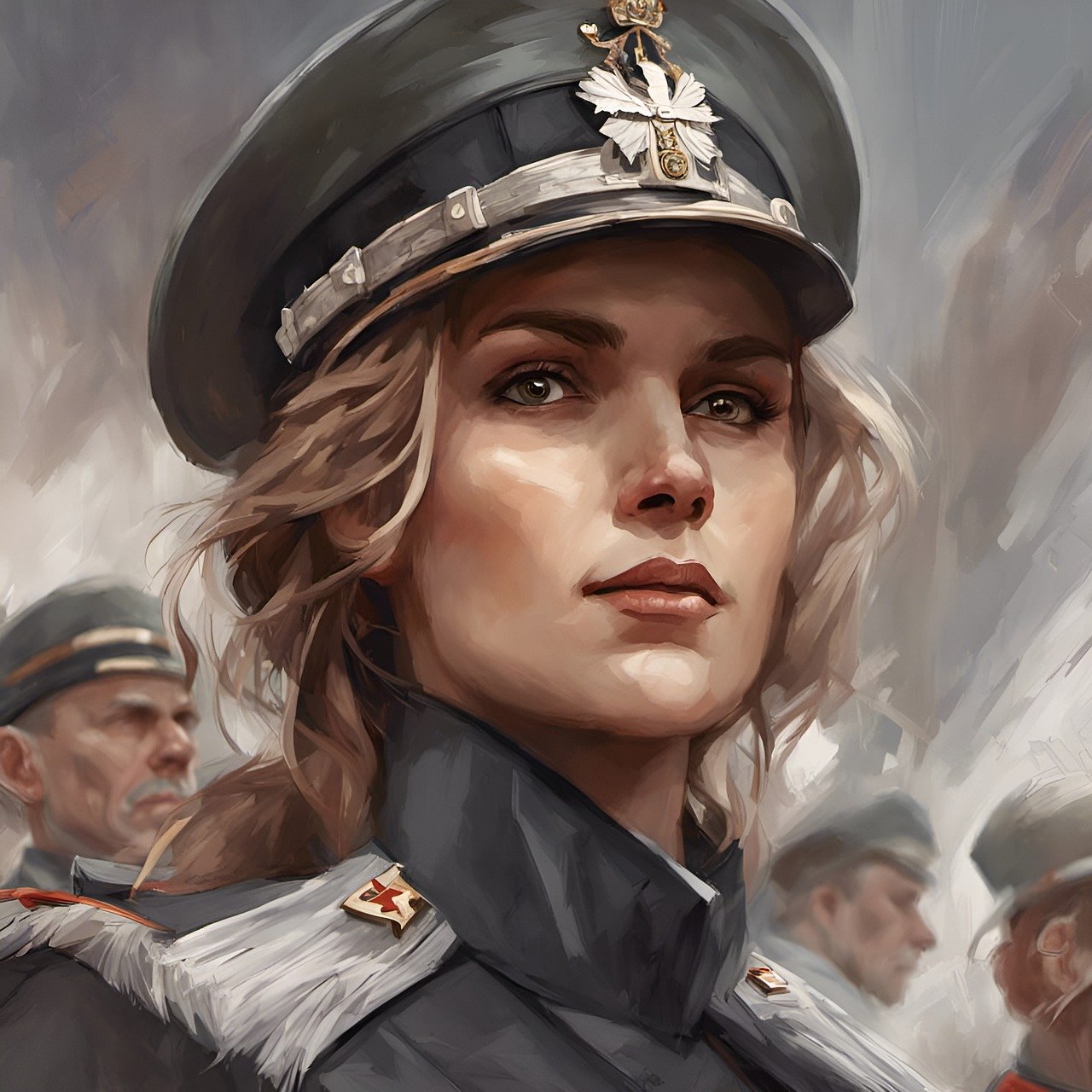 ai generated, woman, soldier